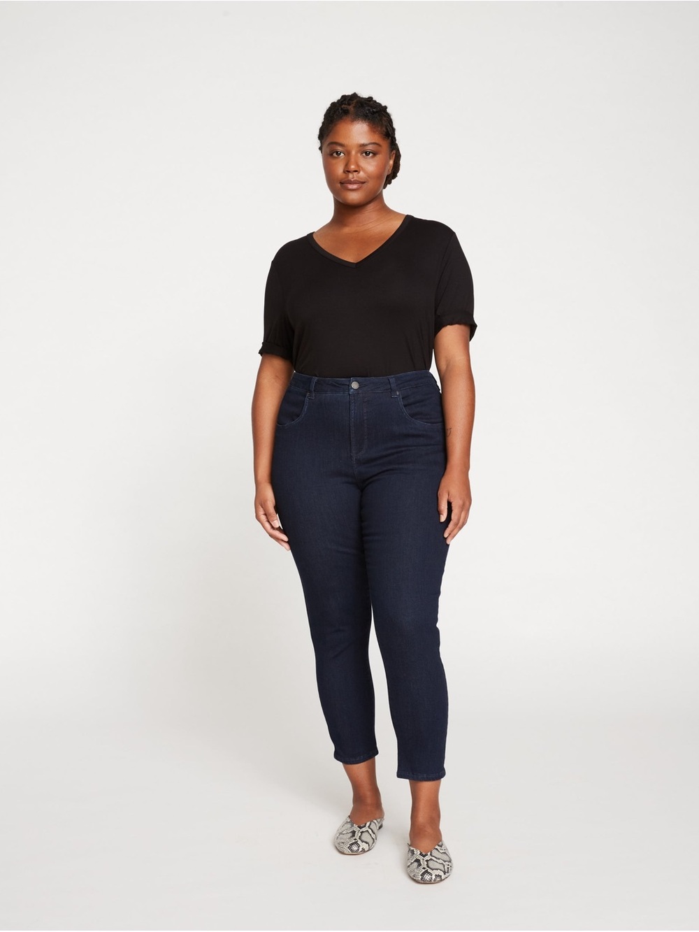 NWT Universal Standard ‘Seine High Rise Skinny Jeans 27 Inch’ in “Dark Indigo”